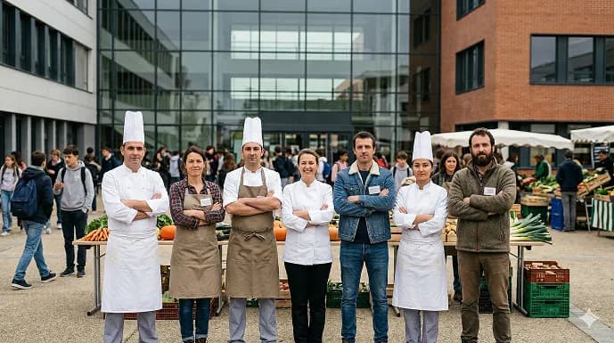 Équipe Approv'Halles lors d'un événement